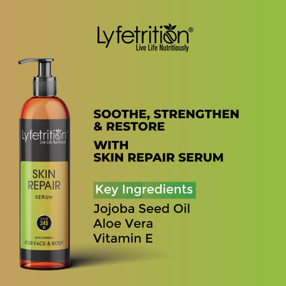 Lyfetrition skin repair serum | 12 oz Large Bottle | Repair Acne, Allergies and Sunburn | Skin Repair Serum for Men and Women | Skin Repair Serum for All Skin Types