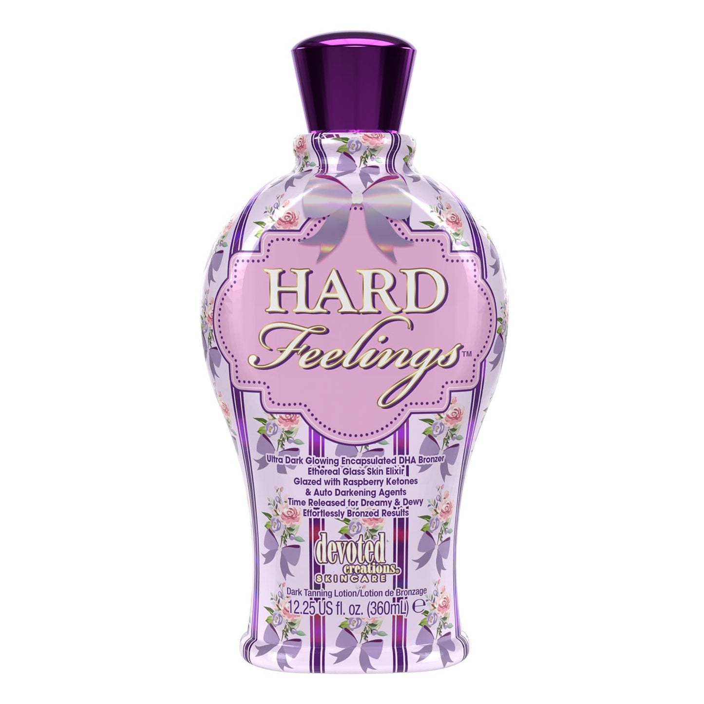 Devoted Creations Hard Feelings - Ultra Dark Glowing Encapsulated DHA Bronzer Dark Tanning Lotion