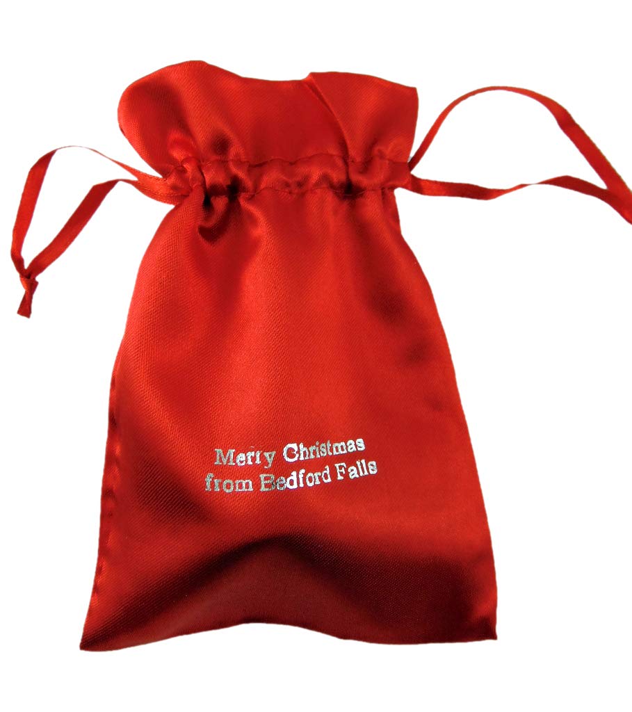 It's A Wonderful Life Christmas Ornament Bell on Ribbon Gift Boxed Movie Souvenir Steel Metal Keepsake Decoration Made in The USA