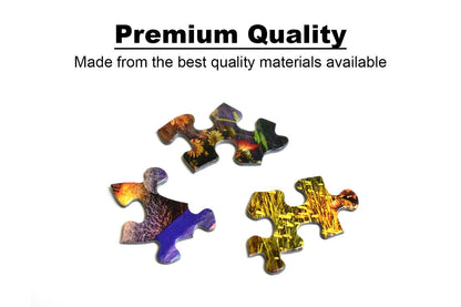 Springbok Christmas Cabin 500 Piece Jigsaw Puzzle for Adults or Children Designed for Holiday Fun- Made in The USA with Precision fit Pieces for a Great Puzzling Experience