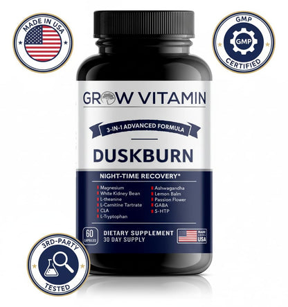 grow vitamin Sleep Supplement (90 Capsules) - Nootropic Infused Comprehensive Sleep & Recovery Supplement - GABA, Melatonin, Valerian Root, Magnesium, L-Theanine, Sensoril, Ashwagandha