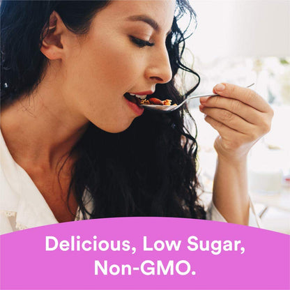 gr8nola THE ORIGINAL - Healthy, Low Sugar Granola Cereal - Made with Superfoods, Whole Almonds, Honey, Cinnamon and Flaxseed, Soy Free, Dairy Free and No Refined Sugar - 10oz Resealable Bag