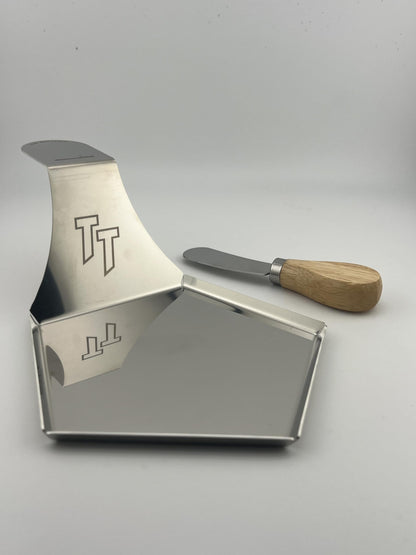 Turbo Trusser Brie Cheese Platter with Serving Knife I Easily Smoke Brie Cheese I Perfect for Smoker, Grill, & Oven I Dishwasher Safe I Made in USA I 1 Platter