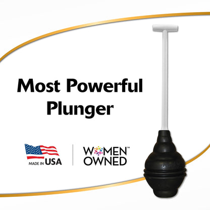 Korky BeehiveMAX Heavy Duty Toilet Plunger - Seals All Bowl Shapes – Powerful Clog Removal