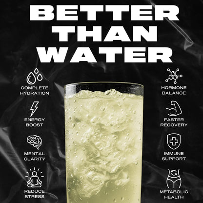 Hyburst Electrolyte & Vitamin Supplement Powder, Drink Mix with B12, L-Theanine, D3, K2, Zinc, Magnesium, Potassium, Supports Calm Focus & Energy, Lemon Lime, 15 Pack