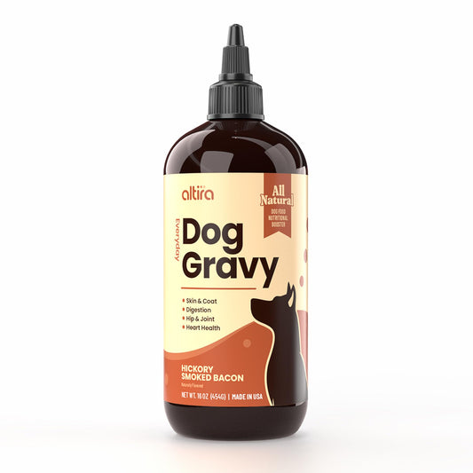 Altira Everyday Dog Gravy Bacon – Premium Wet Dog Food Gravy Toppers for Dry Food – Tasty & Nutritious Dogs Gravy with Essential Vitamins and Supplements – Hip and Joint Supplement