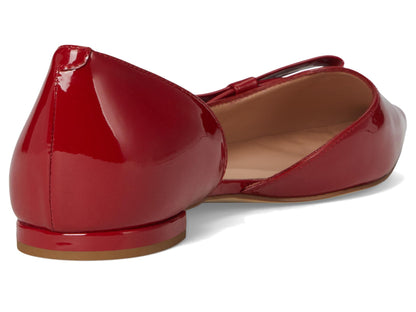 Cole Haan Women's Noella Bow Skimmer Loafer, Rio Red Patent Leather, 5