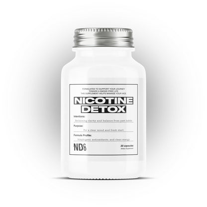 Powerful Nicotine Detox Cleanse - N-Acetyl Cysteine (NAC), Ashwagandha, Rhodiola | Craving Control, Mood Boost, Focus & Stress Relief | for Smokers & Vapors | Break The Addiction by NDCO