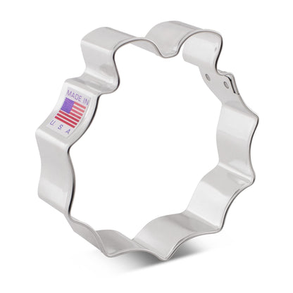 Christmas Wreath Cookie Cutter, 3.5" Made in USA by Ann Clark