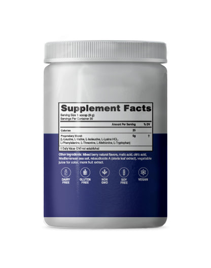 Advanced Bionutritionals – Advanced Amino Powder, Amino Acid Supplement, Build Muscle, Post Workout Recovery, Energy,Non-GMO, Gluten Free, Dairy Free, Vegan (30 Servings)