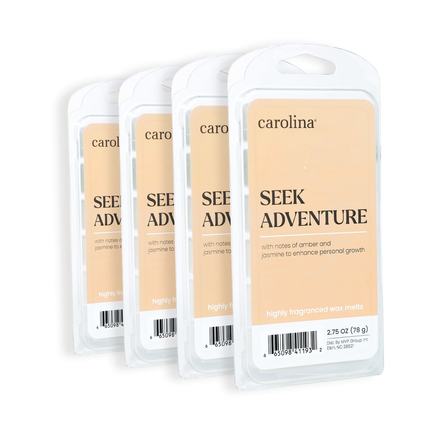 Carolina Seek Adventure Scented Wellness Wax Melts, Wax Melt Warmer Cubes, Long Lasting Scented Wax Warmer Cubes, 4 Pack, 6 Cubes Each - Made in The USA