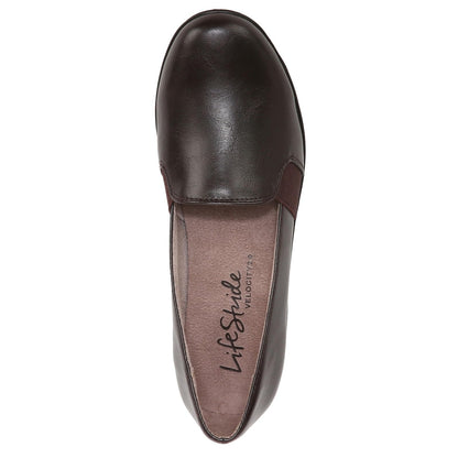 LifeStride Women's Isabelle Flat, Dark Chocolate, 8 W US