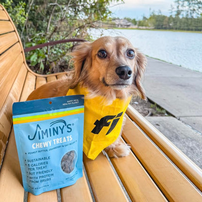 Jiminy's Chewy Training Treats for Dogs, Low Calorie, Hypoallergenic Insect Protein, Made in USA