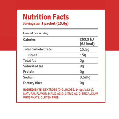 Elovate 15 Fast-Acting Glucose Powder – Quick-Dissolving Energy Packets with 15g Pure Glucose – Orange Flavor, Gluten-Free, Easy-to-Carry Slimpaks (6 Count)