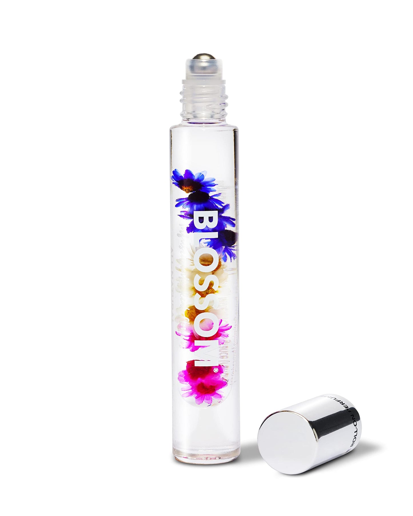 Blossom Roll on Perfume for Women Alcohol Free Rollerball Perfume Oil with Essential Oils, Infused with Real Flowers, Made in USA, 0.20oz (Jasmine, Tulips, Oibanum, Pink Pepper), Honey Jasmine