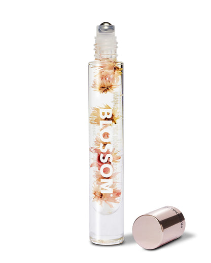Blossom Roll on Perfume for Women Alcohol Free Rollerball Perfume Oil with Essential Oils, Infused with Real Flowers, Made in USA, 0.20oz, Patchouli Rose