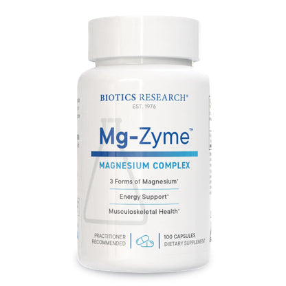 Biotics Research Mg-Zyme™ Triple Magnesium Complex 100 mg- Magnesium Glycinate, Gluconate, Aspartate Chelated Supplement, High Absorption, Support Sleep, Energy, Cardiovascular Health–100 Capsules