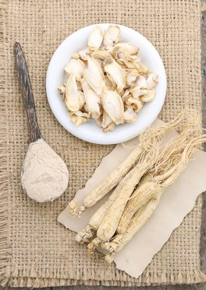 ENG American Ginseng Slices - Large Panax Ginseng Slices,4oz/Box Fresh Wisconsin Long Slice for Tea & Soup - Organic Ginseng Supplement for Men & Woman to Boost Immunity & Energy（ Pack of 1 ）