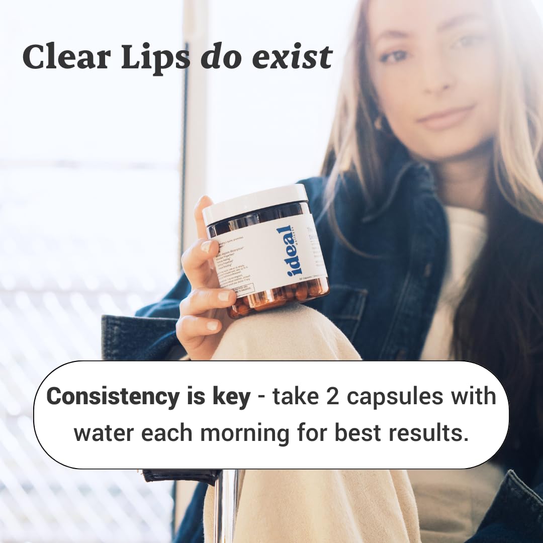 L-Lysine Cold Sore Treatment For Lips With Immune Support - L Lysine 1000mg Capsules, Chaga, Bee Propolis, Vitamin C, Zinc & Licorice Root Extract - Non-GMO, Vegetarian, 60 Capsules for Men and Women