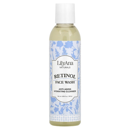 LilyAna Naturals - Skin Care - Retinol Face Wash - Facial Cleanser - Facial Skin Care Products for Women and Men - 6 oz