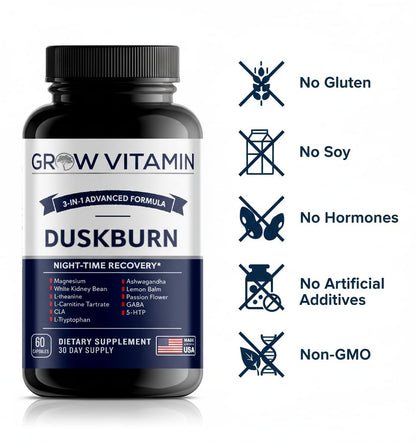 grow vitamin Sleep Supplement (90 Capsules) - Nootropic Infused Comprehensive Sleep & Recovery Supplement - GABA, Melatonin, Valerian Root, Magnesium, L-Theanine, Sensoril, Ashwagandha