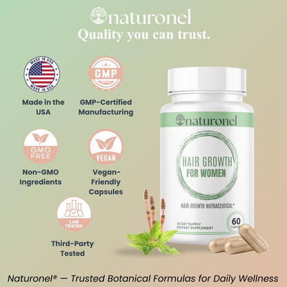 Women's Balance Hair Growth Supplements, Ages 45 and Up - Supports Healthy Hair, Skin & Nails - Customer Proven for Visibly Thicker Hair and Scalp Coverage, Natural Thicker Hair Growth Supplement (1)