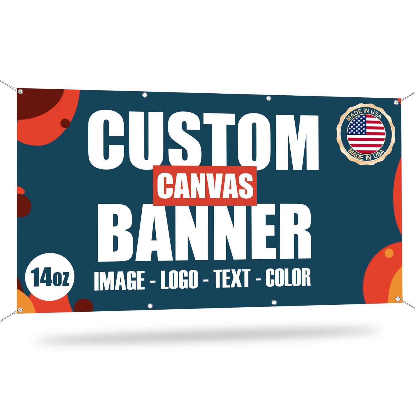 Tapuayts Custom Banners for Business Canvas Prints Indoor or Outdoor Use Personalized Banners and Signs Customize for Event Birthday Graduation Christmas Weddings Party Decoration