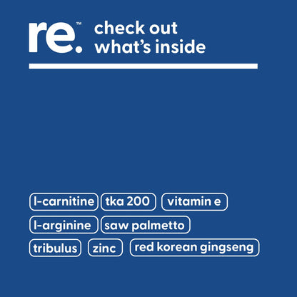 recomnd Nutrition - Man+ Formula, Energy Support, Muscle Support, and Prostate Health Supplements for Men with Vitamin E, Saw Palmetto, Red Korean Ginseng, and More, 120 Capsules