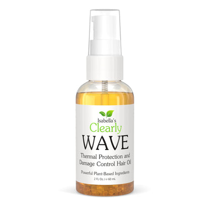 WAVE, Damage Control Hair Oil with Jojoba | Thermal Heat Protector for Sun, Flat Iron, Hot Blow Dry, Blowout to Prevent Damage and Breakage | Sulfate Free Natural Hair Styling Product Made in USA