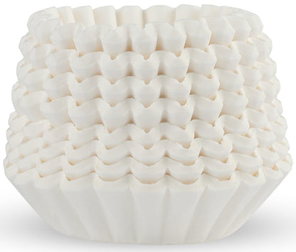 Tupkee Coffee Filters 4-6 Cups - 400 Count, Junior Basket Style, White Paper, Chlorine Free 5 Cup Coffee Filter, Made in the USA