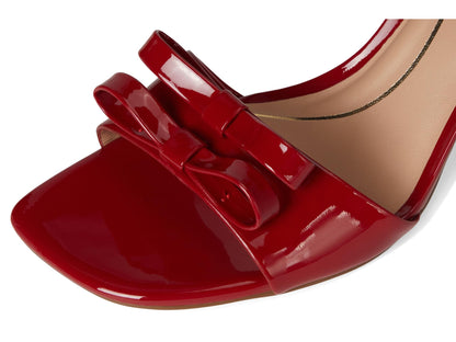 Cole Haan Women's Noella Bow Sandal Platform, Rio Red Patent Leather, 9.5