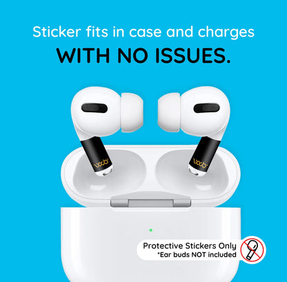 EMF Protection Sticker for AirPods Pro, 2-Pack - Scientifically Backed Patented Lab-Tested 5G-Shield EMF Reduction Sticker, USA Made, Protect Yourself & Loved Ones, WaveBlock AirPods Pro 2nd/3rd/4th