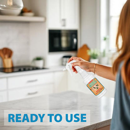 LizzAway Insect Shoo Spray - Insect Repellent Spray - Pet and Kid Safe Ant, Mosquito, and Spider Repellent for Indoor/Outdoor Use - Lemongrass, Thyme, Geraniol Powered Bug Control for Home