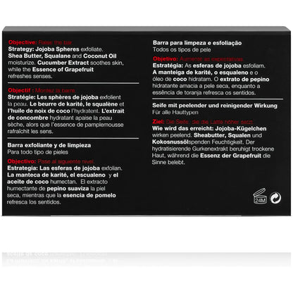 Anthony Men's Exfoliating Soap Bar, Grapefruit Scent, 5 Oz - Contains Cucumber Extract, Jojoba, Shea Butter, Squalane & Coconut Oils for Moisturizing & Exfoliating Body Skin