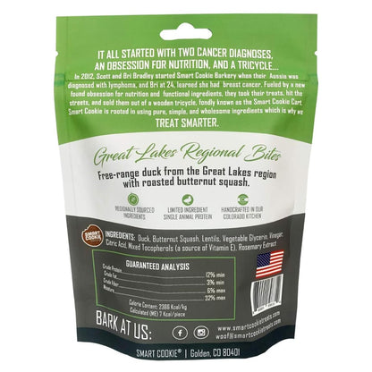 Smart Cookie All Natural Soft Dog Treats - Duck & Squash - Training Treats for Dogs with Allergies or Sensitive Stomachs - Grain Free Dog Treats, Chewy, Human-Grade, Made in USA - 5oz Bag