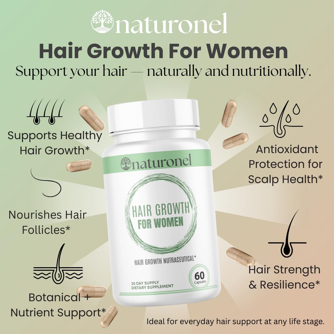 Women's Balance Hair Growth Supplements, Ages 45 and Up - Supports Healthy Hair, Skin & Nails - Customer Proven for Visibly Thicker Hair and Scalp Coverage, Natural Thicker Hair Growth Supplement (1)