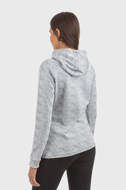 White Frost Long Sleeve Hoodie