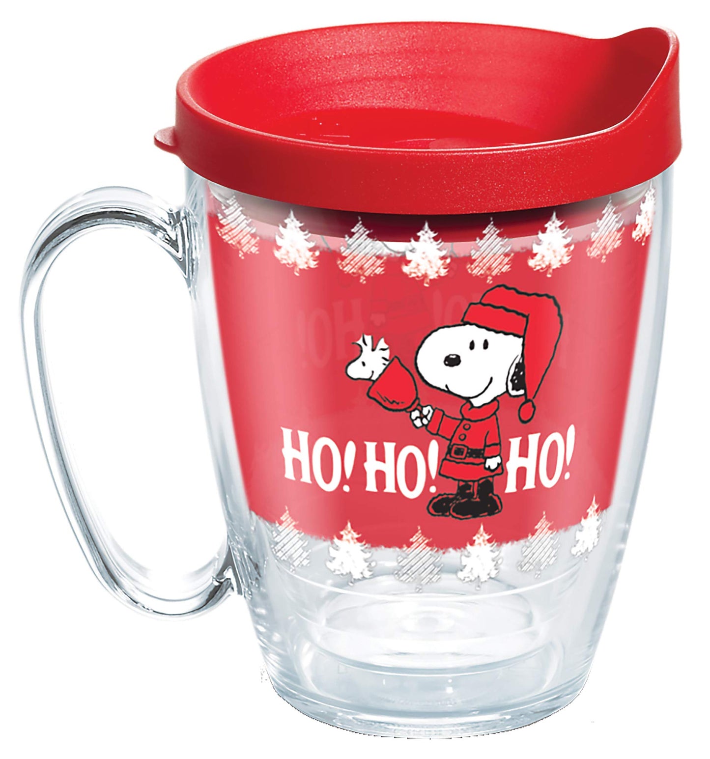 Tervis Peanuts - Ho Ho Ho Christmas Made in USA Double Walled Insulated Tumbler Travel Cup Keeps Drinks Cold & Hot, 16oz Mug, Classic