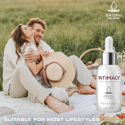 Drop Rx Intimacy by Dr. Nicole Saphier – Organic Maca Root, Ginkgo Biloba & Tribulus Terrestris, Liquid Supplement for Support, Non-GMO, Vegan, Gluten-Free, Kosher, Made in USA (2 Fl Oz)