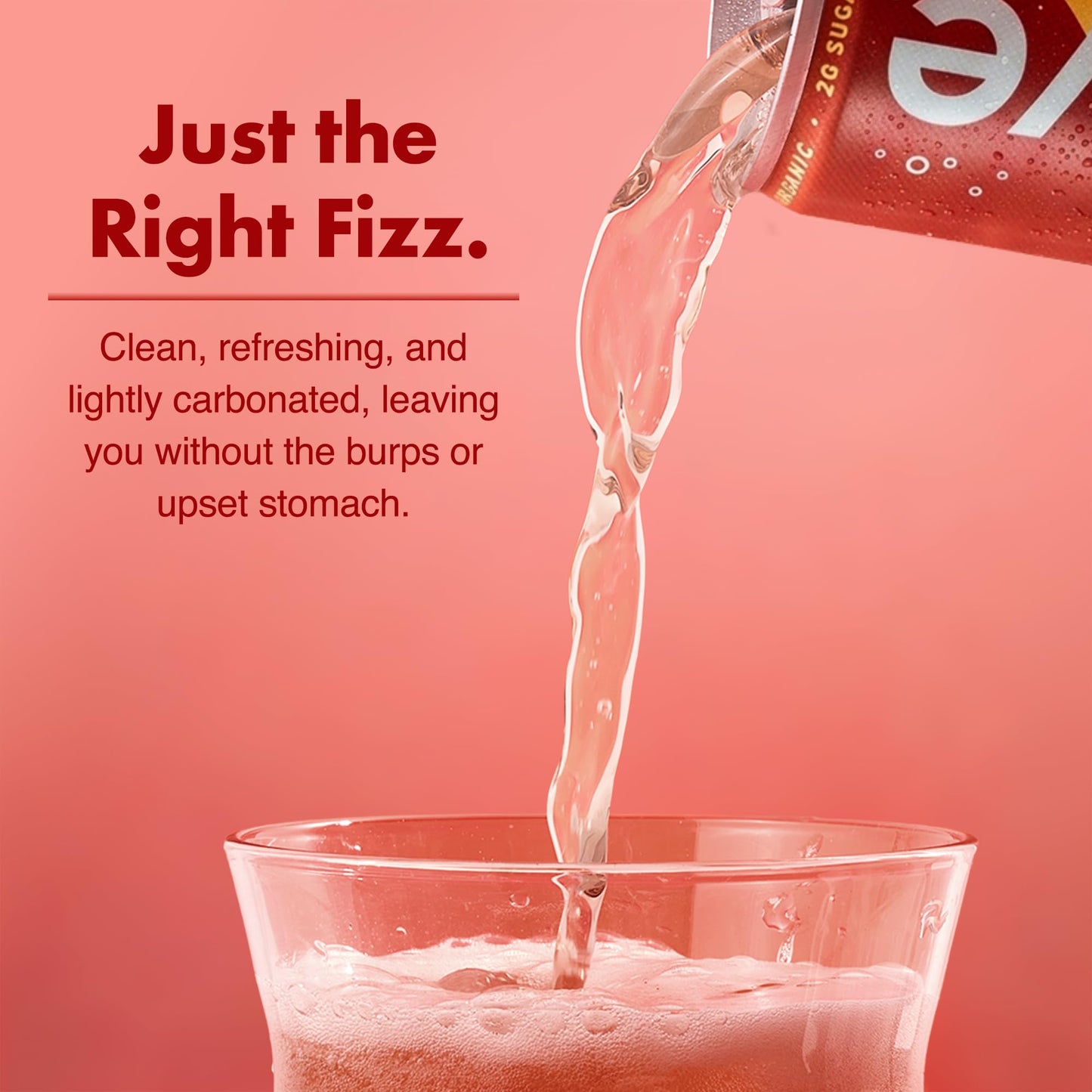 WAVE Organic Sparkling Drink | Low Calorie Drink, Peach Mango Lightly Carbonated | Great Natural Soda Alternative | USA Made Kosher No Added Sugar, Color, & Artificial Ingredients |12 Pack