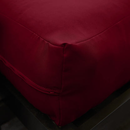 Mozaic Full Size 8-inch Cotton Twill Gel Memory Foam Futon Mattress, Burgundy