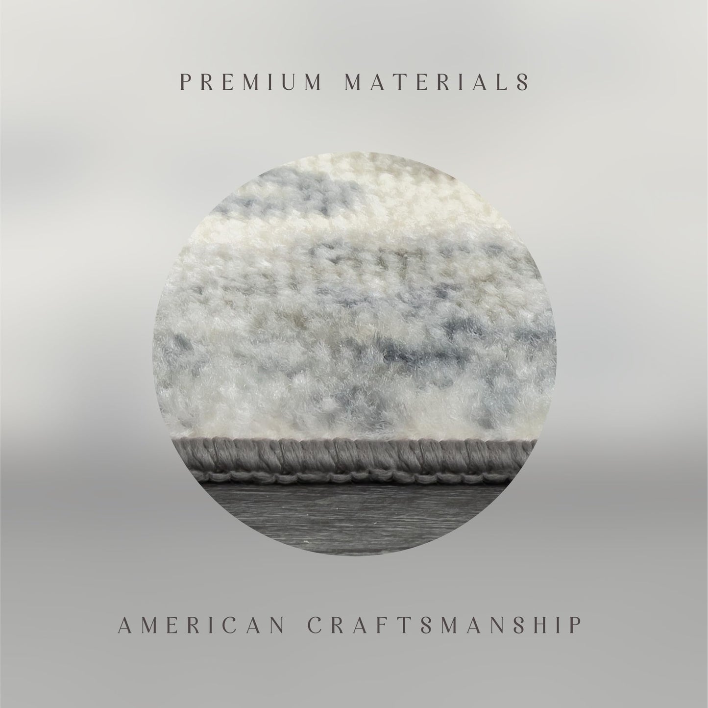 Maples Rugs Blooming Damask Area Rugs - Made in USA – Washable, Non Slip Indoor Carpet for Entryway, Foyer, Kitchen, and Bathroom, 1'8 x 2'10, Grey/Blue