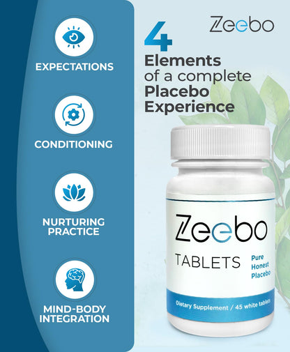 Zeebo Placebo Pills - Choose Tablet or Capsule Form (Tablets)