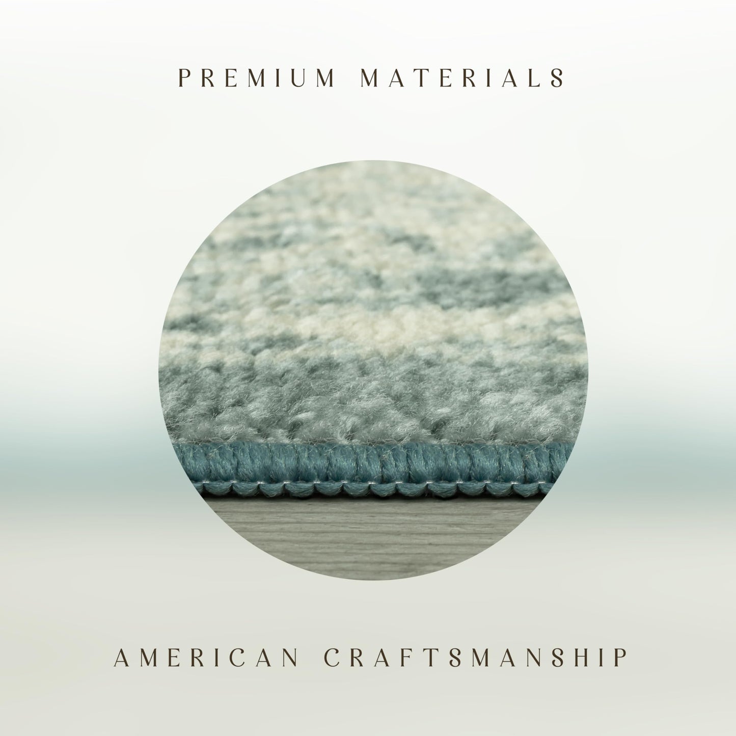 Maples Rugs Pelham Transitional Area Rugs - Made in USA - Washable, Non Slip, Indoor Carpet for Entryway, Foyer, Kitchen, and Bathroom, 1'8 x 2'10, Light Spa