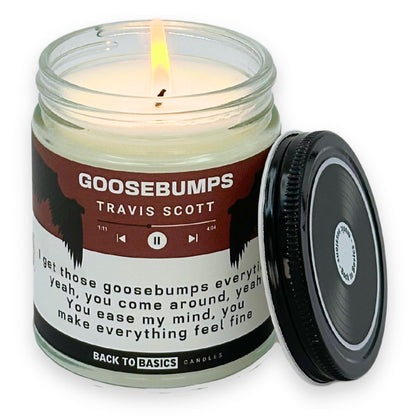 Back to Basics Candles | Goosebumps - 9oz Soy Wax Lavender Scented Cdle for Home Decor, Birthday Gifts for Women, Men, Best Friend | Relaxing Aromatherapy Made in USAan