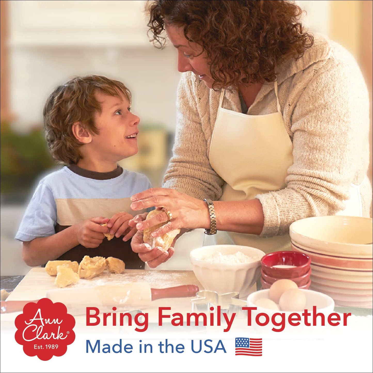 Christmas Ornaments Cookie Cutters 3-Pc Set Made in USA by Ann Clark, Teardrop Bauble, Finial, and Round Ornaments