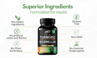 Turmeric Boswellia Extract Supplement 2000 mg – Extra Strength Boswellia Serrata with Turmeric Curcumin - 95% Curcuminoids with Boswellia Extract Capsules - Standardized High Potency - Made in USA