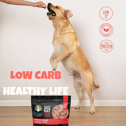 Visionary Pet Foods Beef Freeze Dried Real Meat Dog Treats, 310x Healthy Treats, Low Carb, Grain Free – Organic, Human Grade Food, Freeze Dried Dog Training Treats, Value Size 25oz