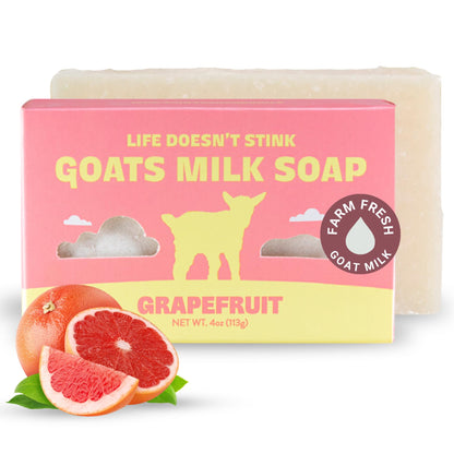 Stinkbug Natural Organic Goats Milk Soap With Grapefruit, Natural Ingredient, 4 Ounce Pack of 1