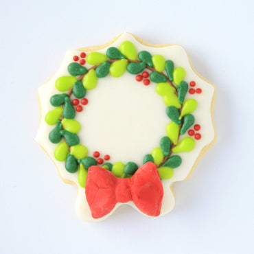 Christmas Wreath Cookie Cutter, 3.5" Made in USA by Ann Clark